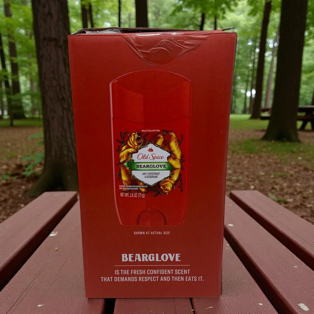 NEW Old Spice Bearglove Collectible Figurine Stick Deodorant Holder Sealed Box